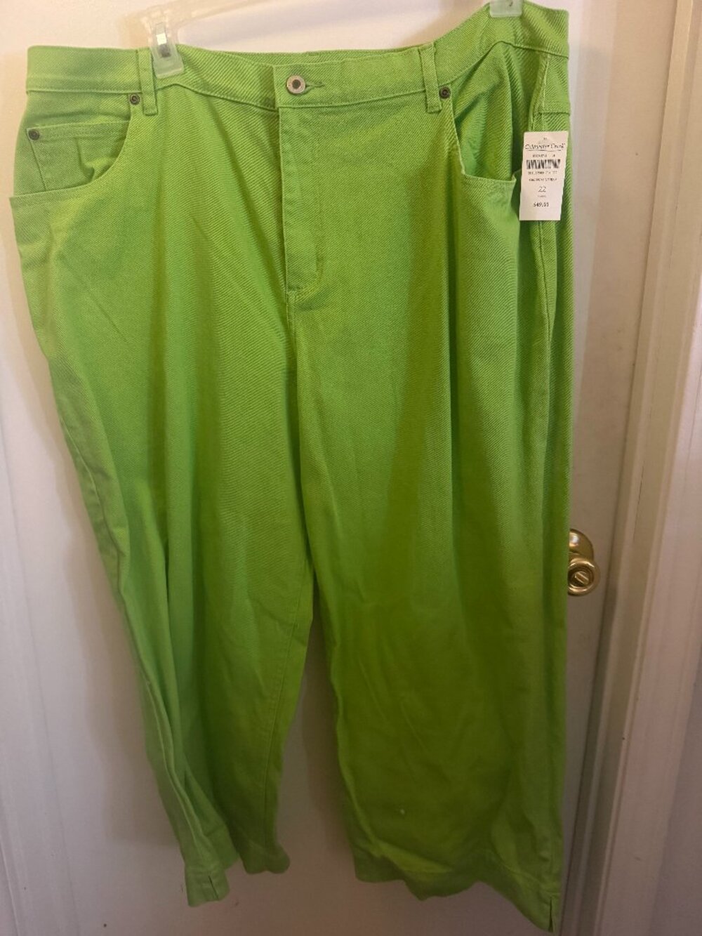 Lime Coldwater Creek Jeans W 22